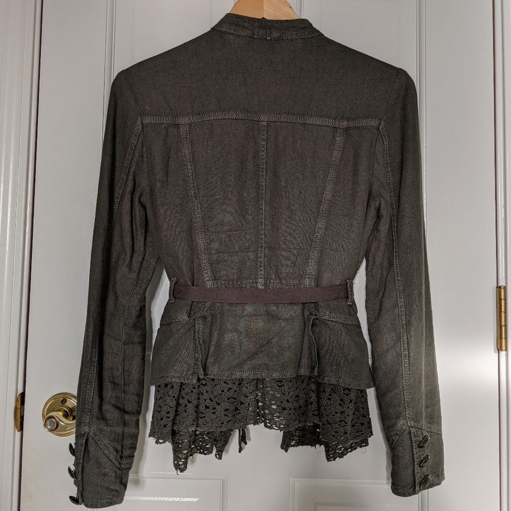 NWOT Free People Emilia green military jac… - Picture 5 of 7